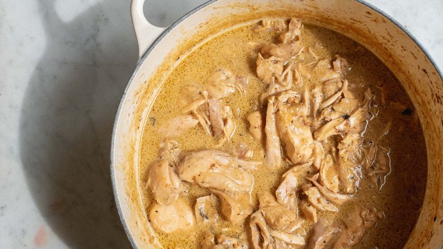 poulet a la creme facon grand mere